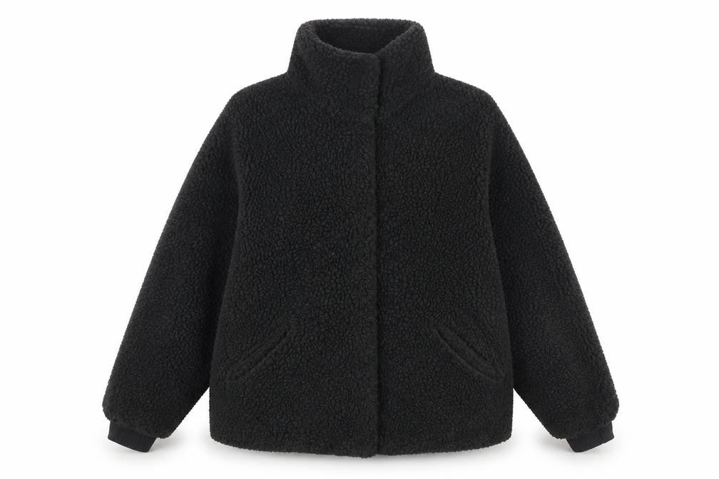 L.O.G.G. Women's Black Fleece Basic Jacket Size 14