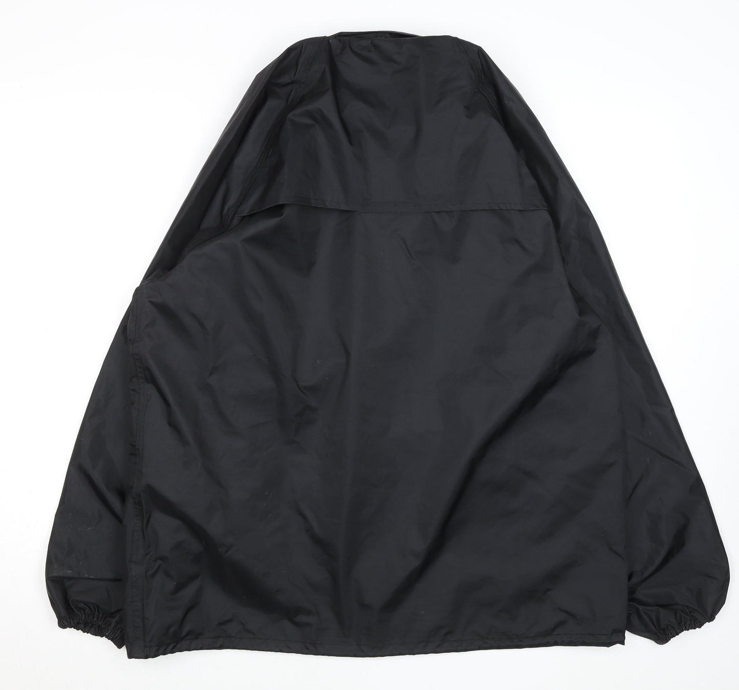 Footpath Men's Black Waterproof Windbreaker Jacket Size M Outdoor PVC
