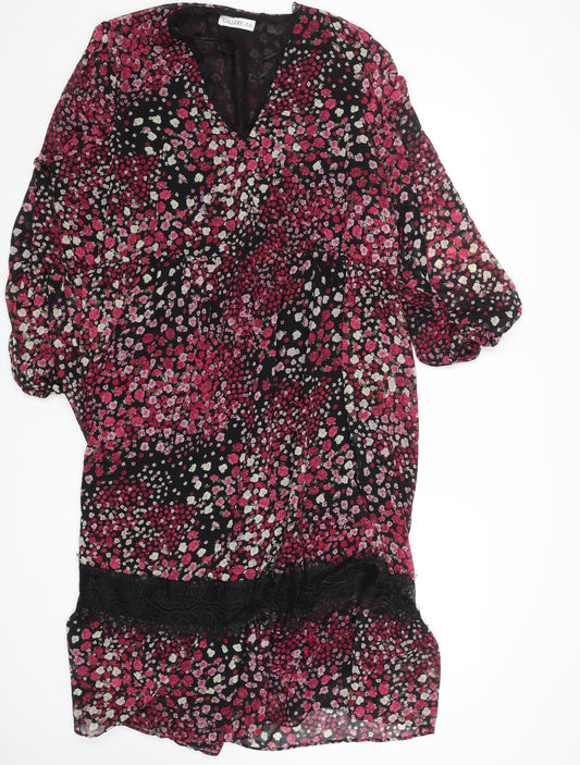 Gallery Women’s Multicoloured Floral Lace Fit & Flare Dress XL