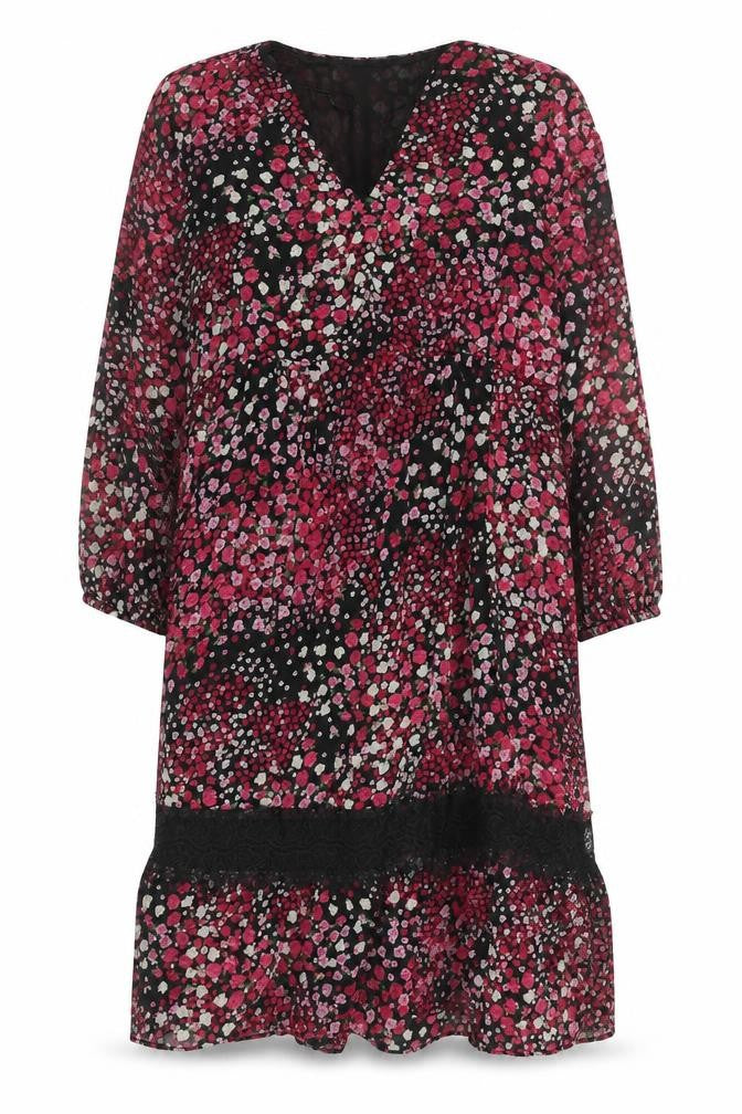 Gallery Women’s Multicoloured Floral Lace Fit & Flare Dress XL
