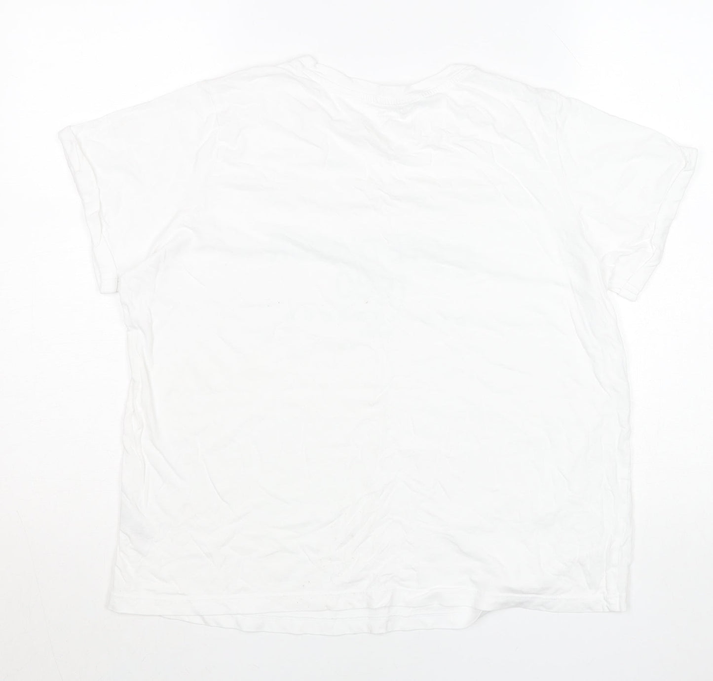Dunnes Stores Men's White L Graphic Cote D'Azur 1980 T-Shirt