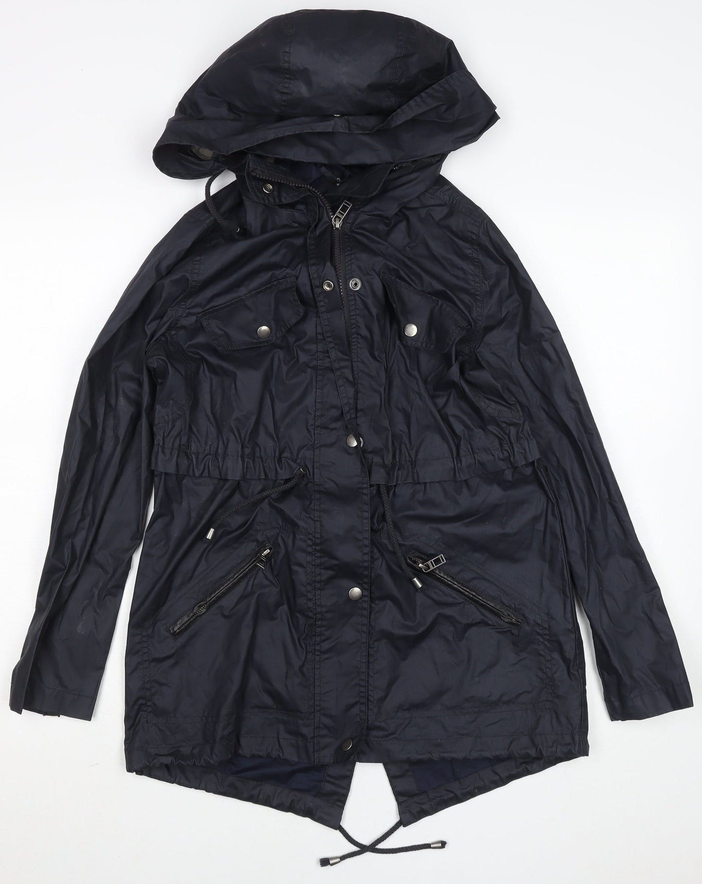Atmosphere Women’s Black Hooded Parka Jacket Size 6