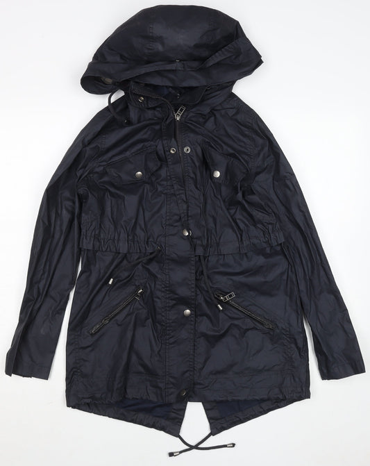 Atmosphere Women’s Black Hooded Parka Jacket Size 6