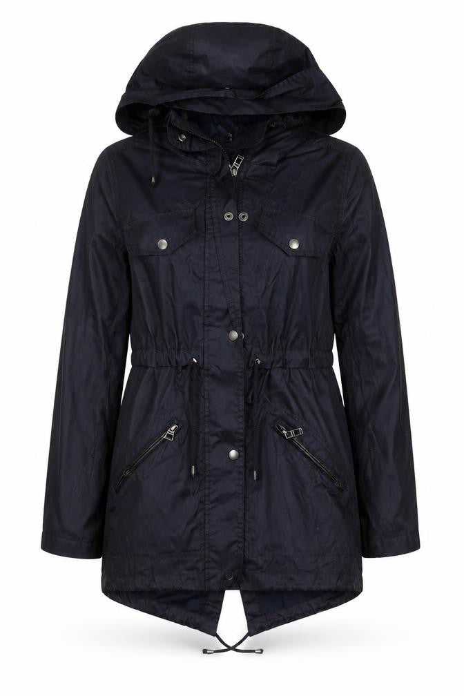 Atmosphere Women’s Black Hooded Parka Jacket Size 6