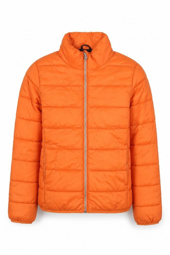 Pepperts Boys Orange Puffer Jacket 11 Years Lightweight Winter Coat
