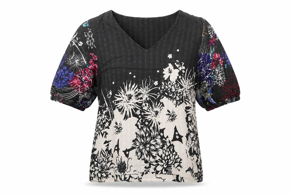 White Stuff Women's Multicoloured Floral Viscose Tunic Blouse UK 12