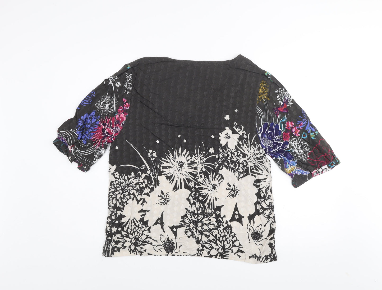 White Stuff Women's Multicoloured Floral Viscose Tunic Blouse UK 12