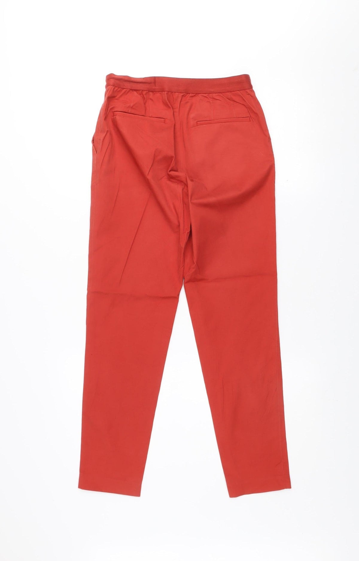 Uniqlo Women’s Red XS Chino Trousers Cotton Blend Slim Fit
