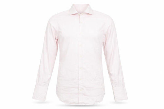 Marks & Spencer Men's Pink Striped Tailored Fit Non-Iron Dress Shirt 14.5in