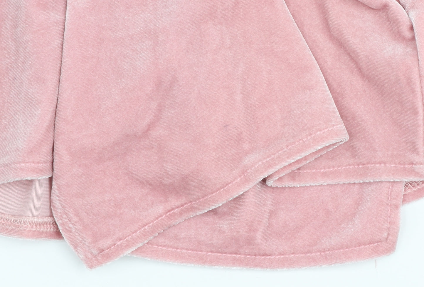Motel Women’s Pink Velvet Wrap Long Sleeve Blouse Size 6