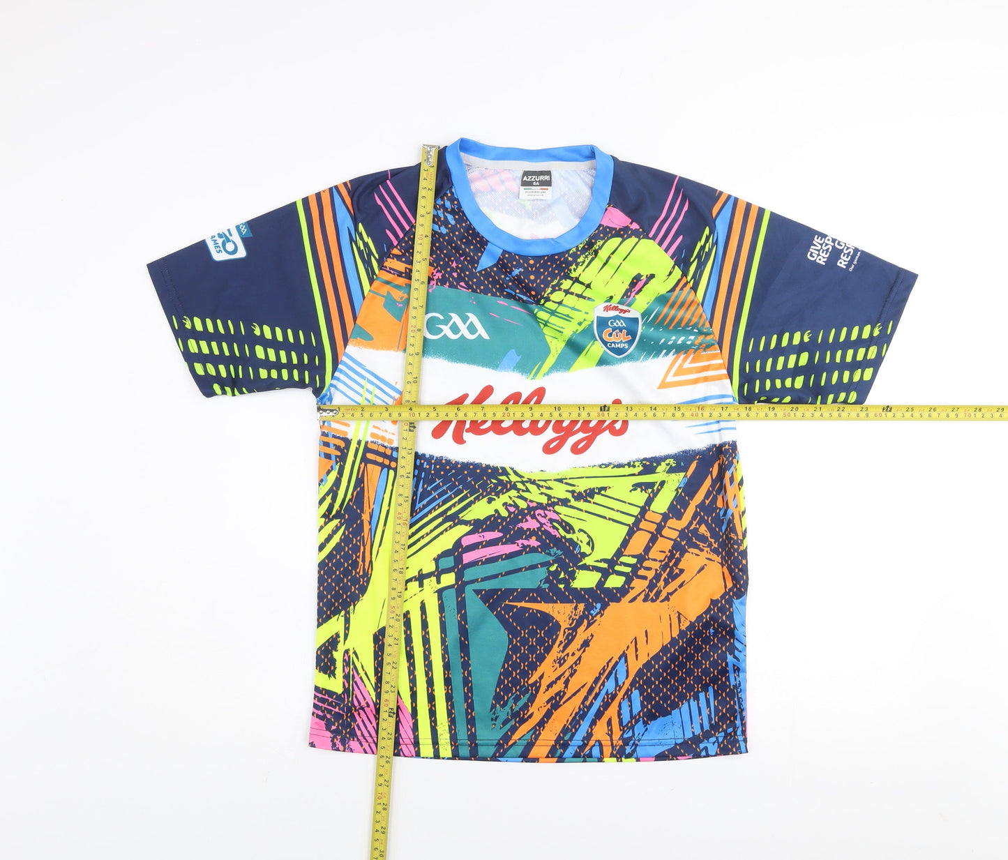 Azzurri Boys Multicoloured GAA Kellogg's Cool Camps Jersey T-Shirt 5 Years
