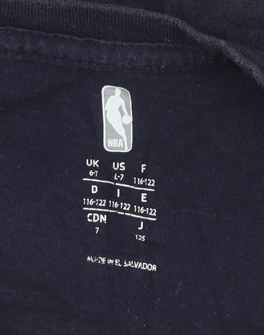NBA Boys Cleveland Cavaliers Navy Blue Cotton Short Sleeve T-Shirt 6-7 Years