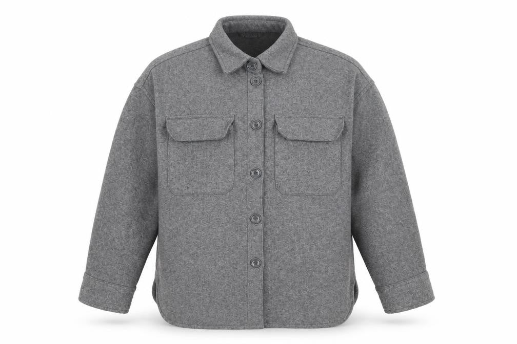 Dunnes Mens Grey Basic Button Fleece Jacket Size S