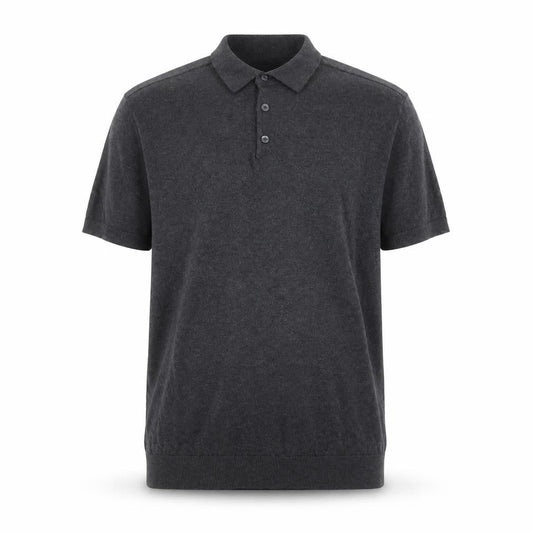Selected Homme Men's Grey Cotton Polo Shirt XL Short Sleeve Casual Top