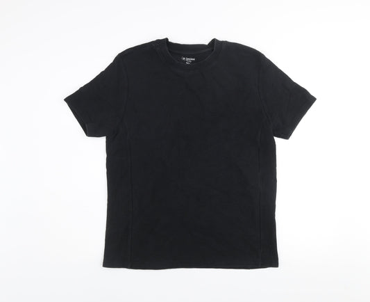 Sun & Sand Sports Men’s Black Cotton Crew Neck T-Shirt Size L