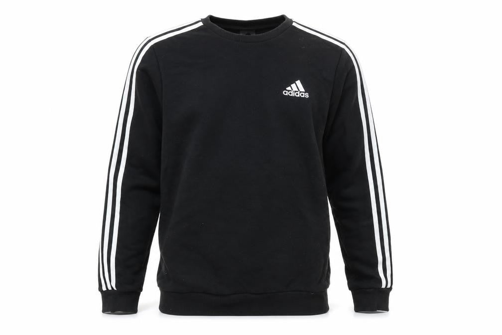 Adidas Mens Black Pullover Sweatshirt Small Crew Neck