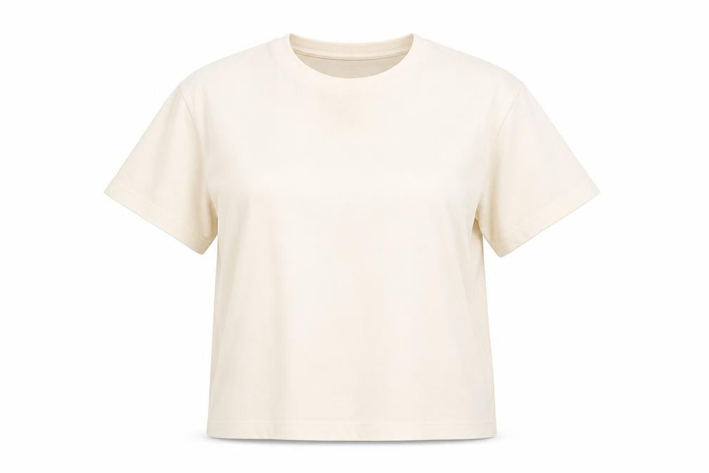 Zara Women Ivory Short Sleeve Basic Knit T-Shirt Size S