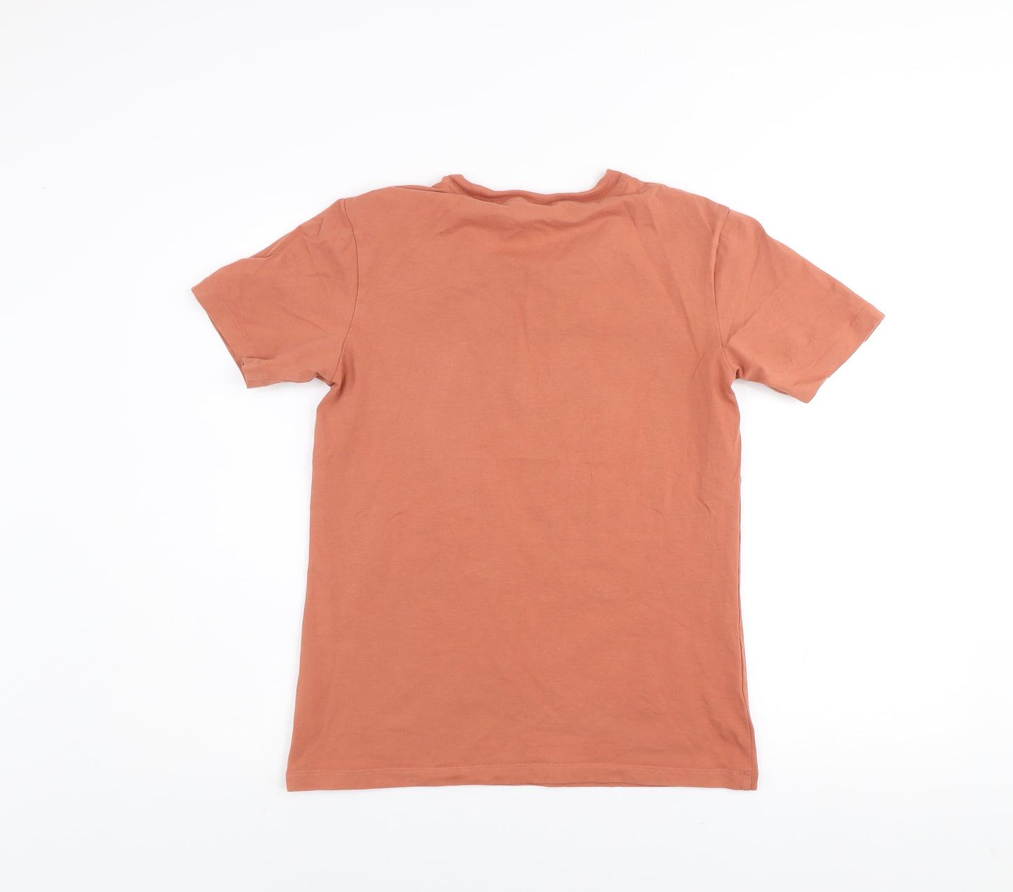 Adidas Women's Brown Trefoil Logo T-Shirt Size 10 Cotton Blend