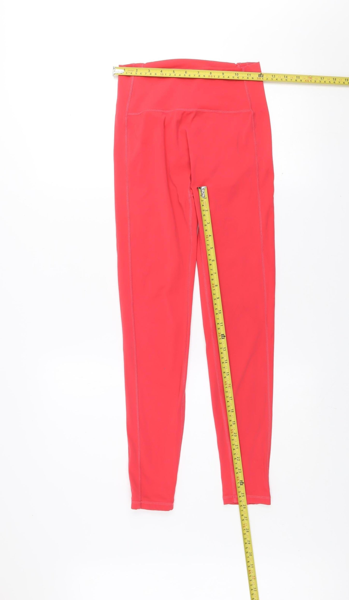 Alphalete Women Red Seamless High Waist Gym Leggings Size M