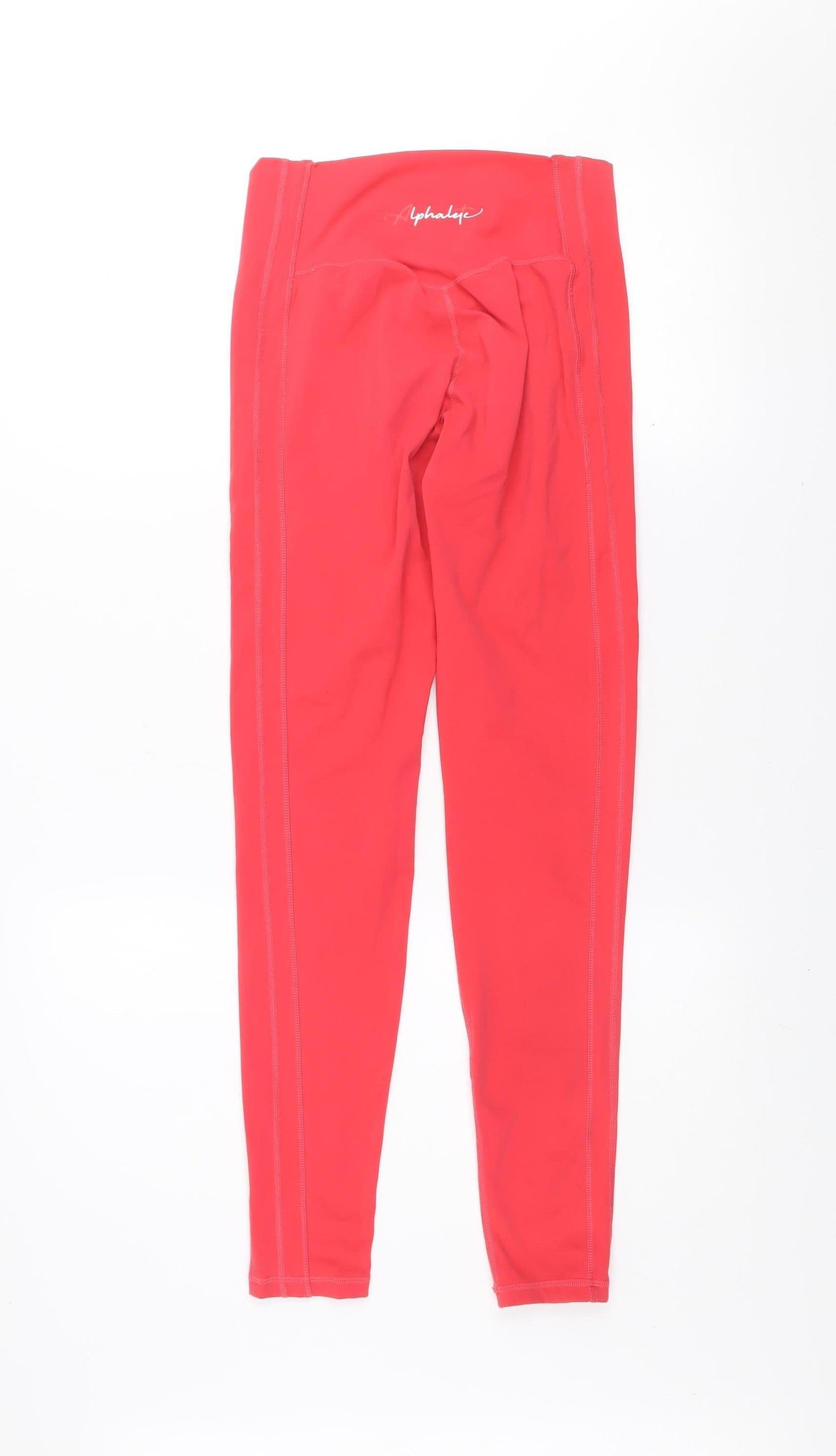 Alphalete Women Red Seamless High Waist Gym Leggings Size M