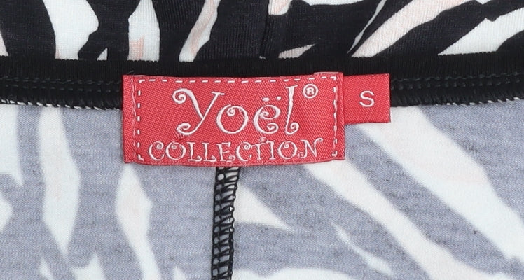Yoel Collection Women's Multicoloured Tunic Blouse S Long Sleeve V-Neck