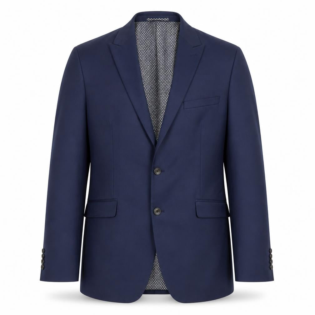 Marks & Spencer Mens Blue 42R Regular Fit Wool Blend Blazer
