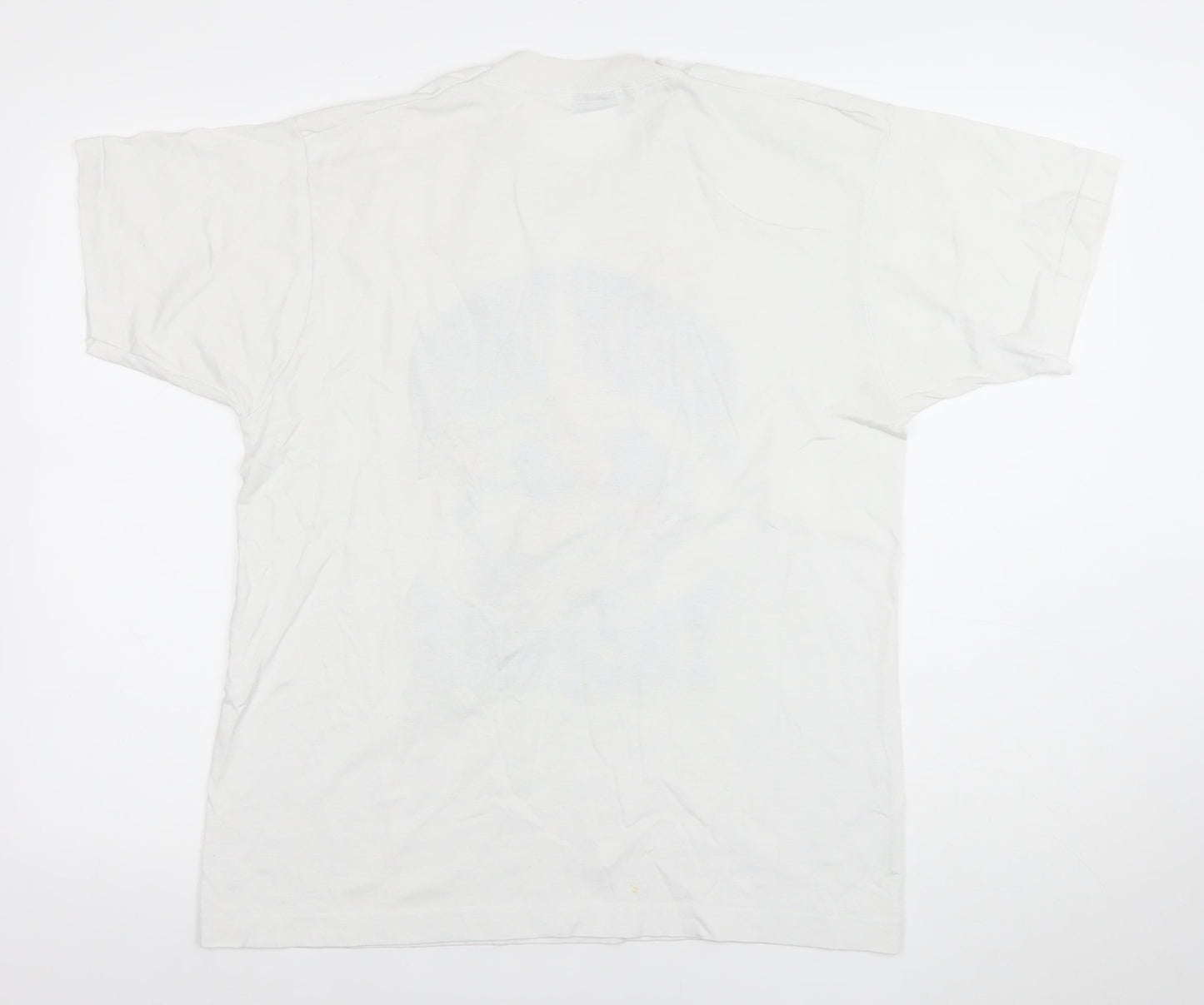 Fruit of the Loom Men's White L Vintage Soddy Daisy Trojans Graphic T-Shirt