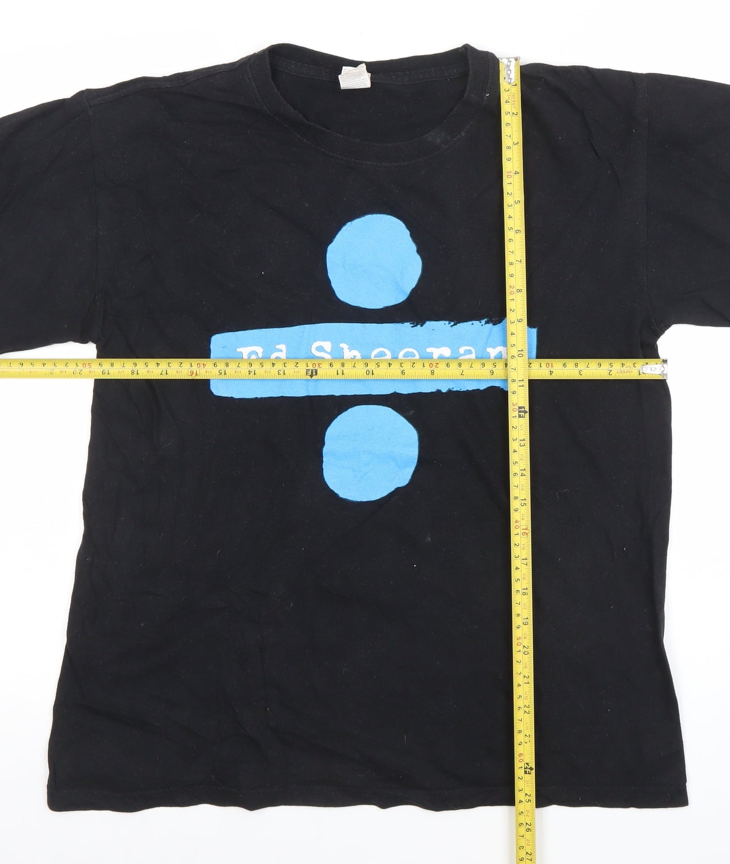 Keya Women's Black Ed Sheeran Divide Tour 2018 Cotton T-Shirt M