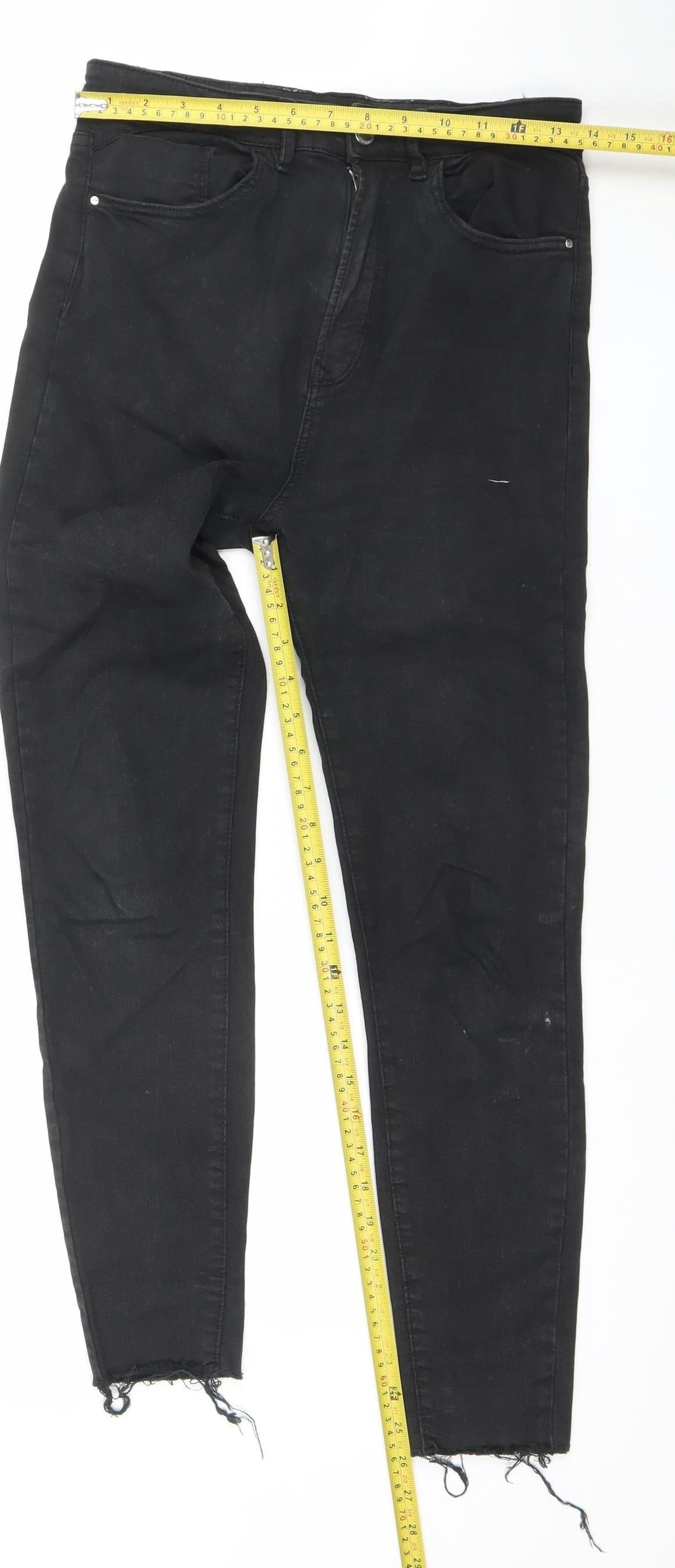 Stradivarius Women's Black Skinny Slim Fit Jeans Size 10