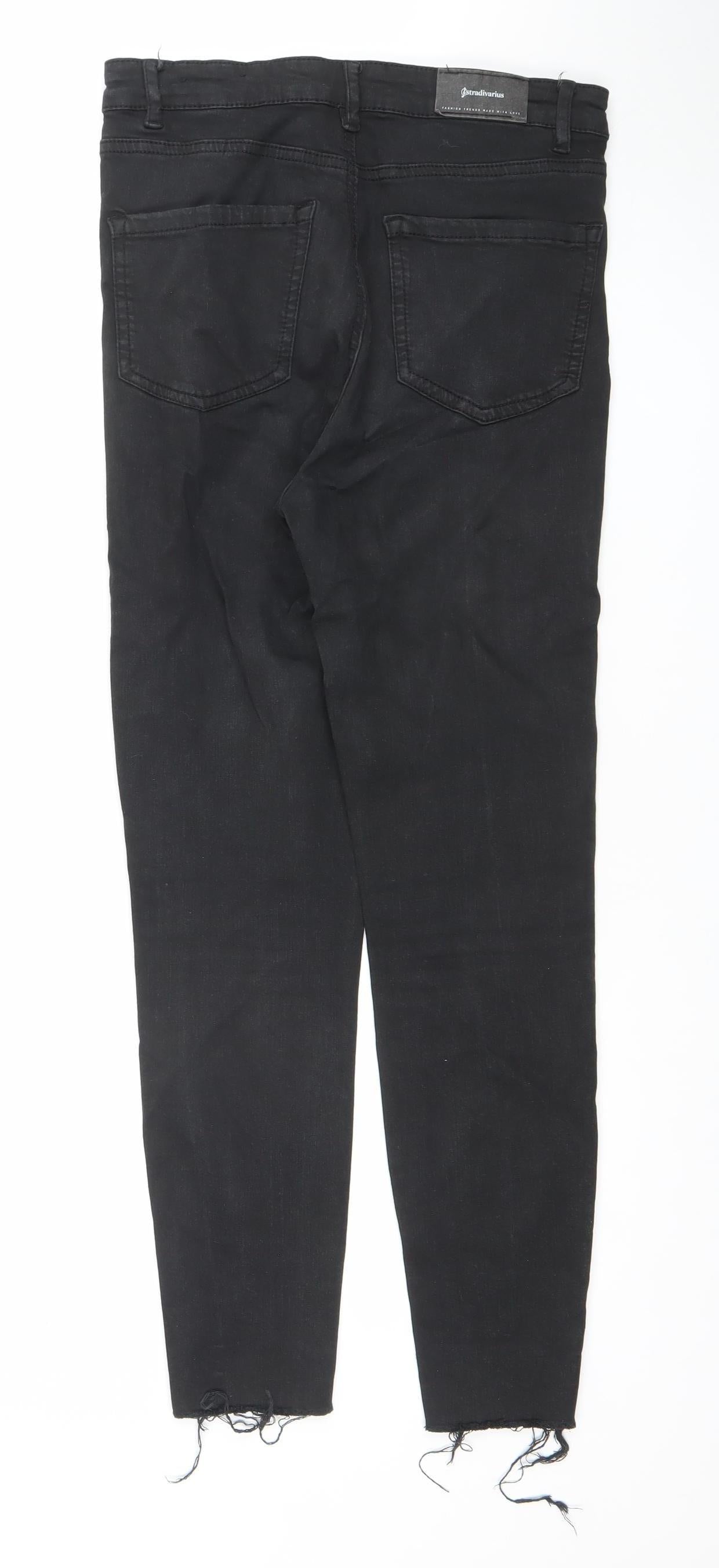 Stradivarius Women's Black Skinny Slim Fit Jeans Size 10
