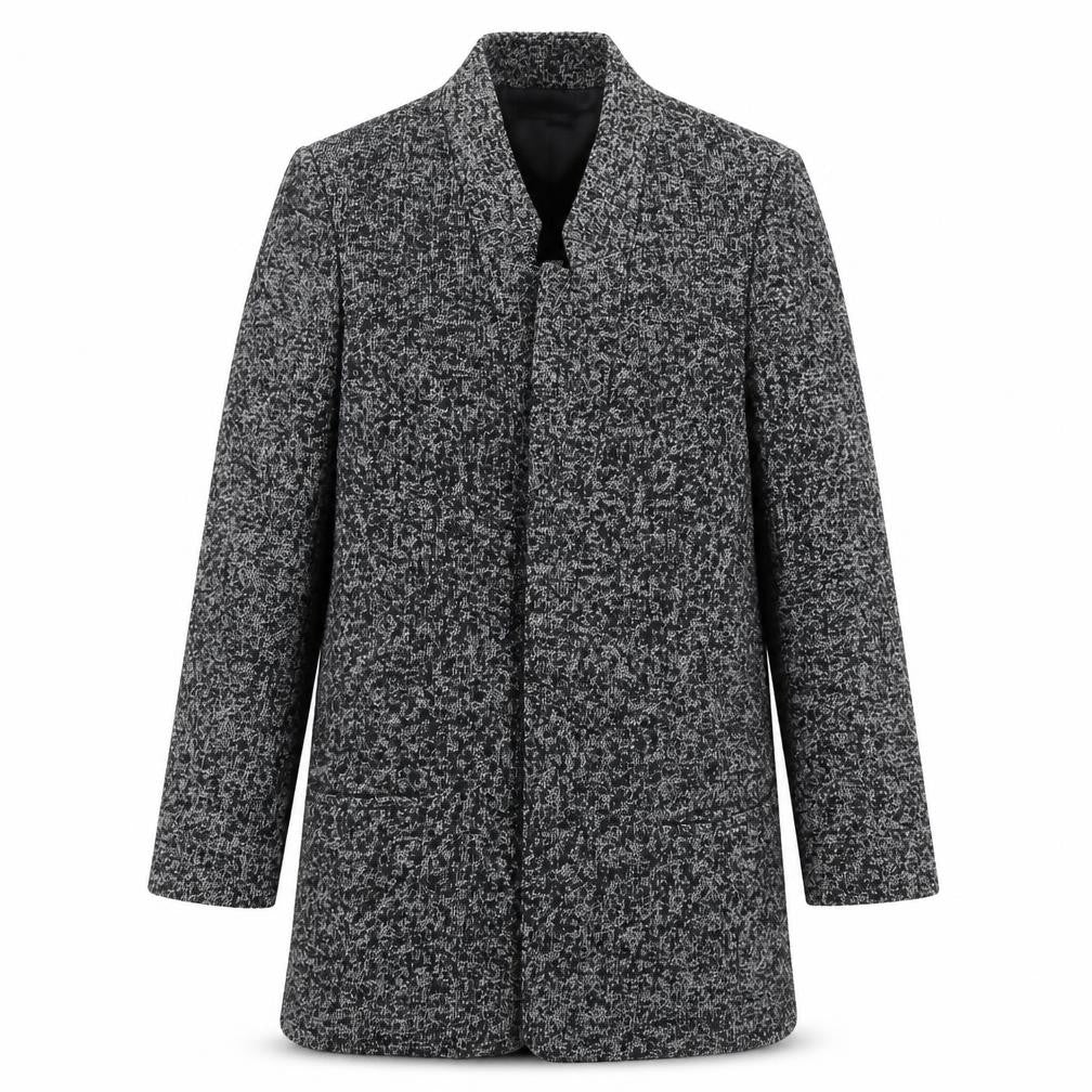 Zara Basic Women's Grey Wool Blend Mid-Length Coat M
