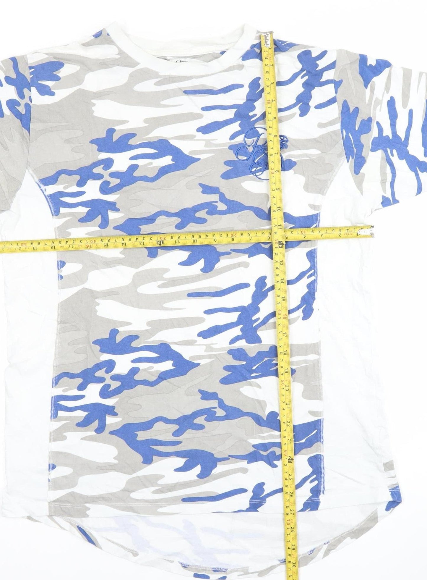 Billionaire Boys Club Mens Blue Grey Camouflage Cotton T-Shirt Size M