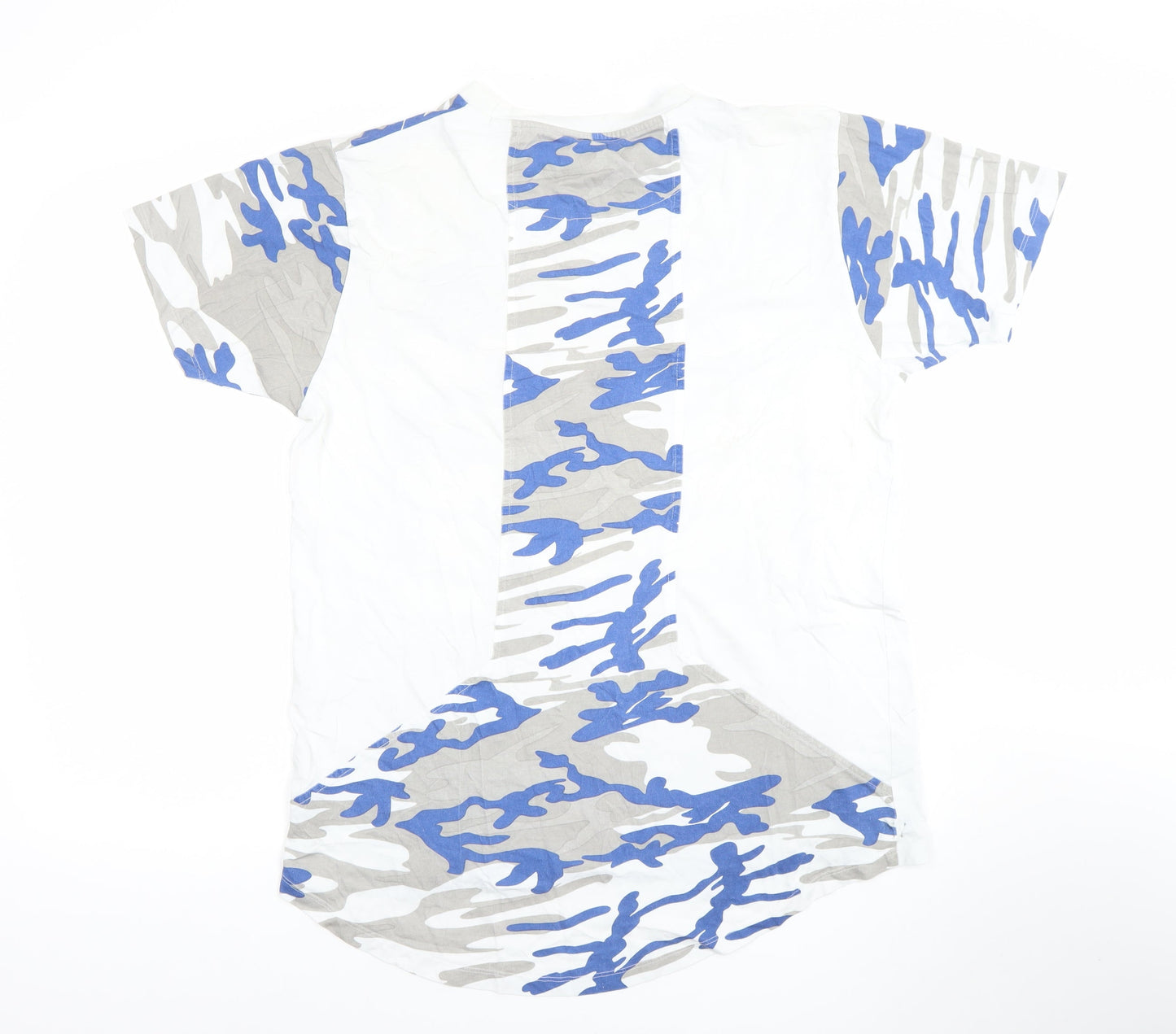 Billionaire Boys Club Mens Blue Grey Camouflage Cotton T-Shirt Size M
