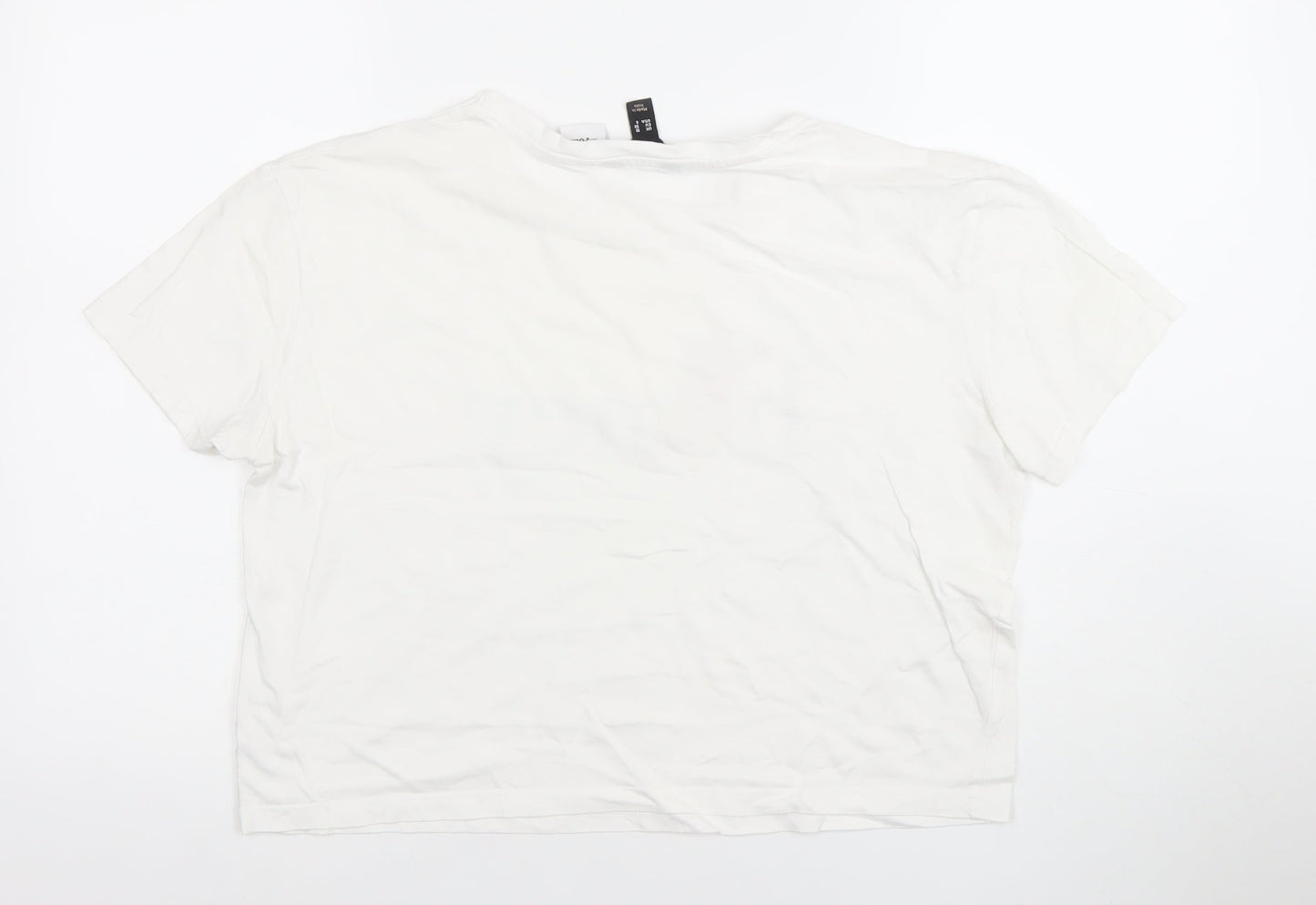 New Look Women’s White Disney Honey Crop T-Shirt Size 10