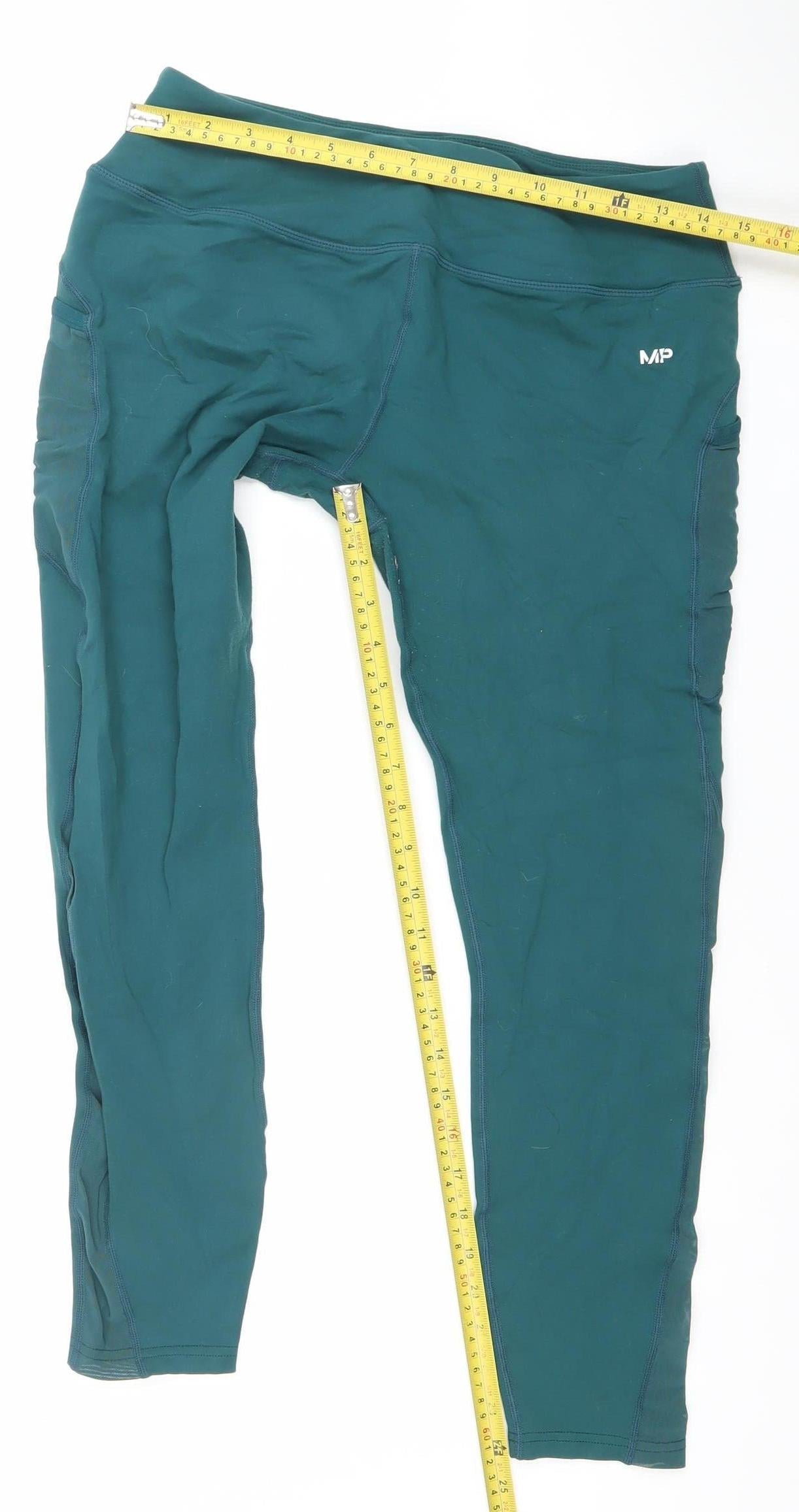 MP Women's Green XL Stretch Leggings Activewear Trousers