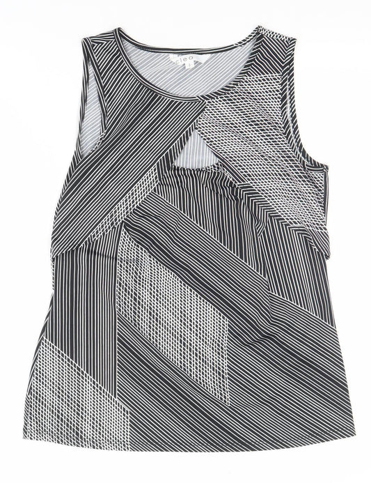 Cleo Women’s Black Striped Sleeveless Tank Top S