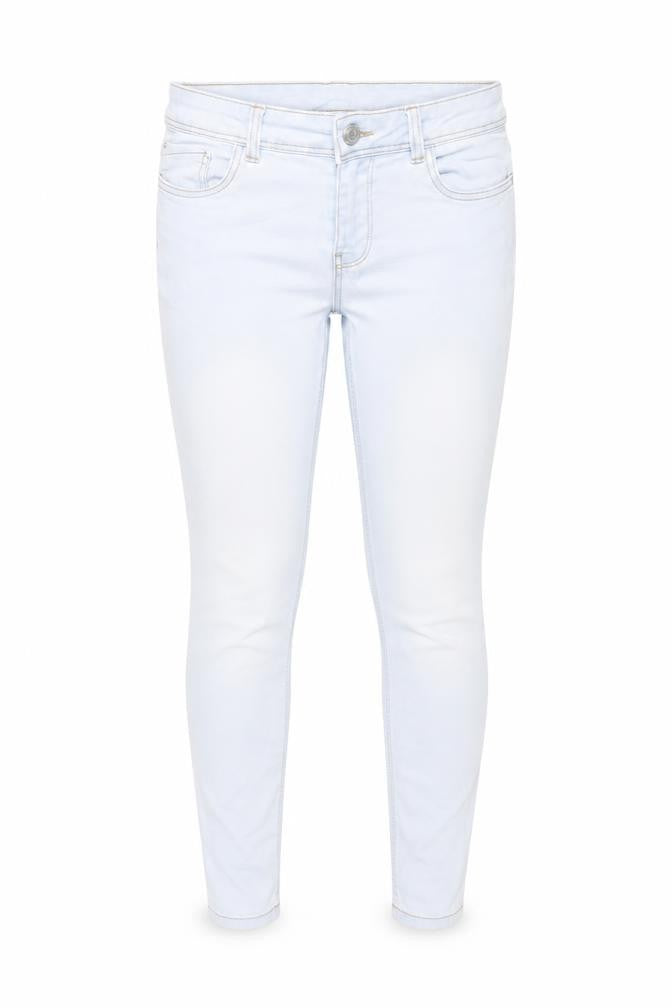 Everme Women’s Light Blue Skinny Jeans UK 16 Mid Rise Stretch Denim