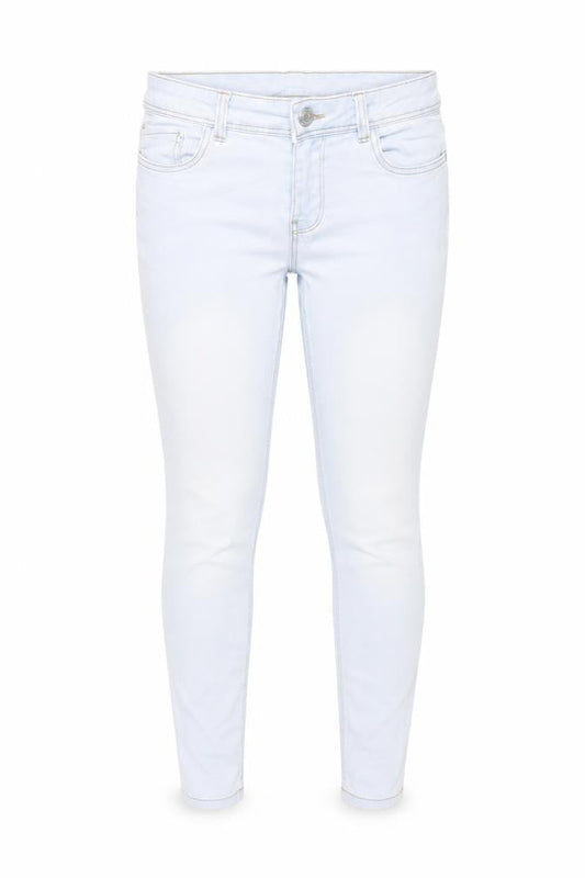 Everme Women’s Light Blue Skinny Jeans UK 16 Mid Rise Stretch Denim