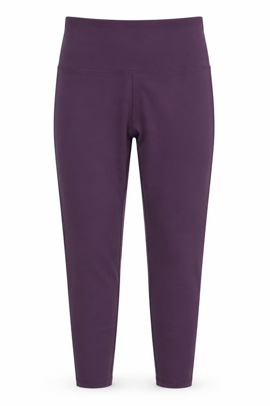 Zobha Womens Purple L Yoga Leggings Stretch Activewear Pants