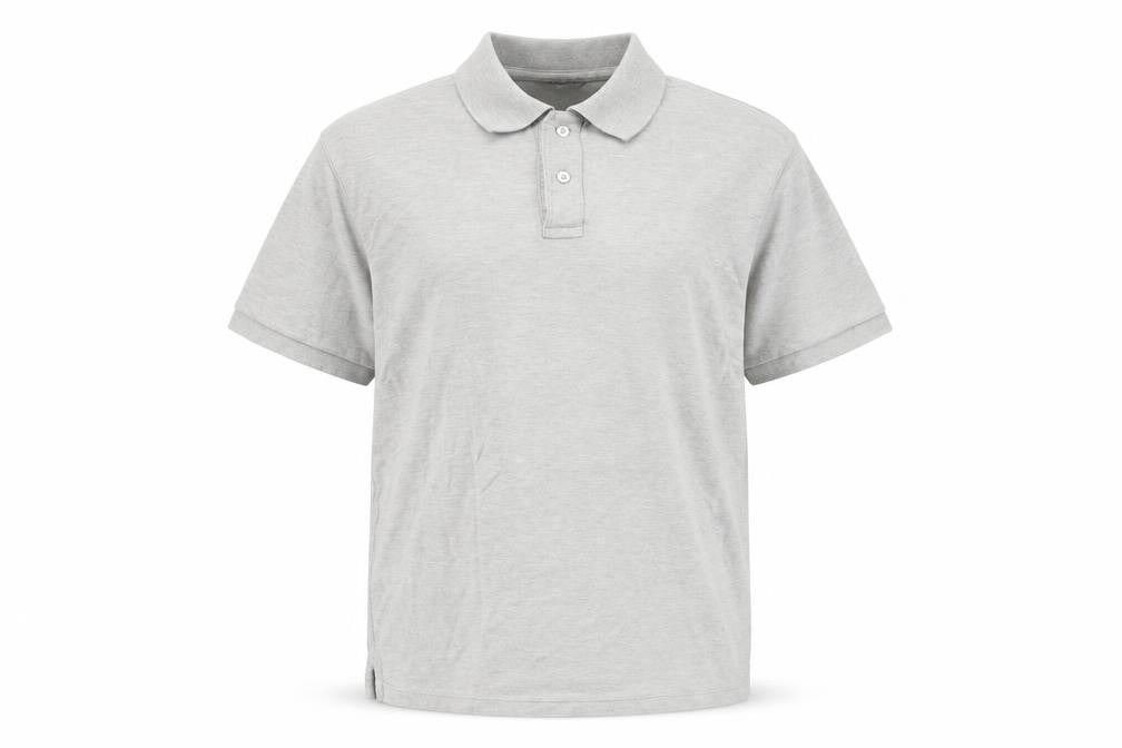 Marks & Spencer Men's Grey Cotton Polo Shirt Size M Regular Fit
