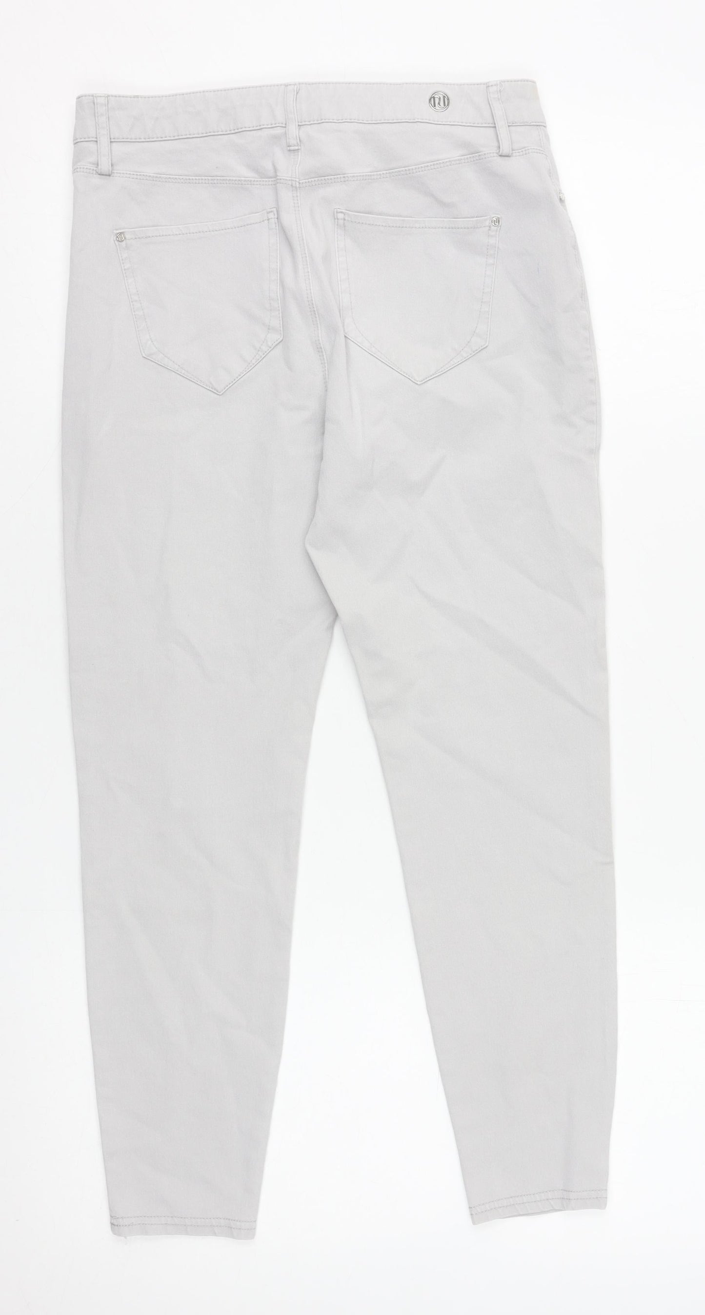 River Island Women Grey Skinny Stretch Jeans Size 10R