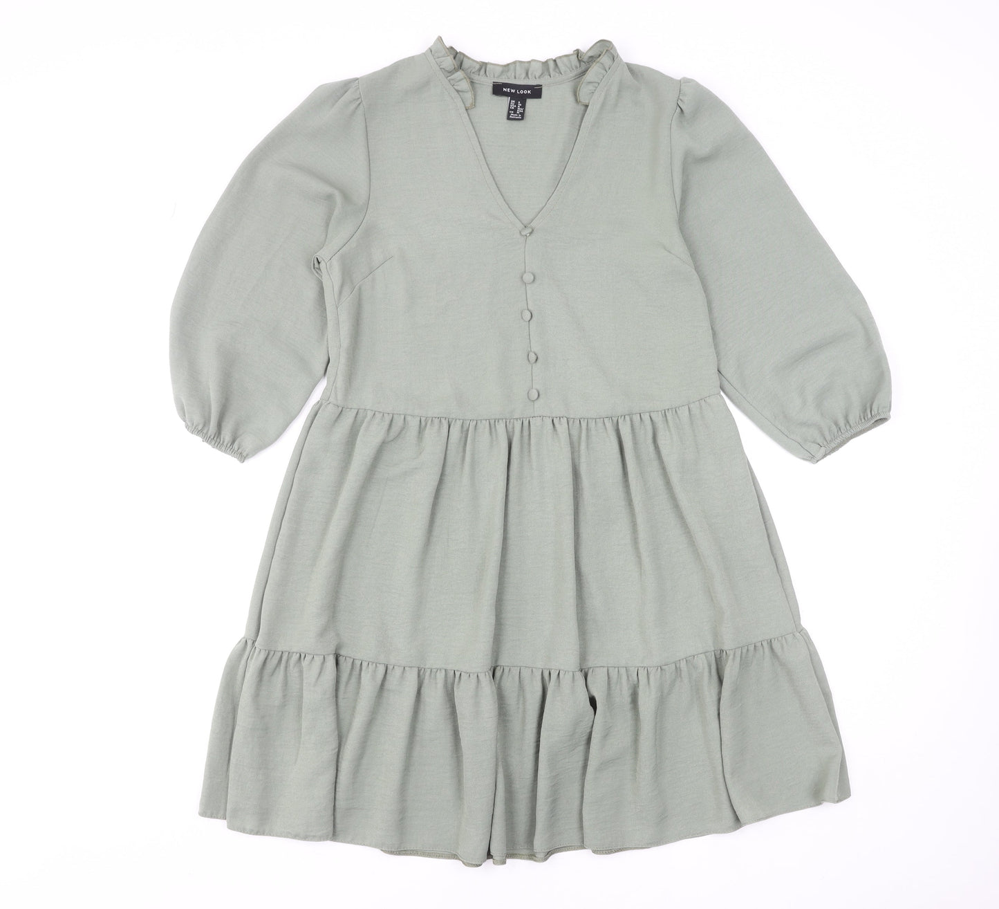 New Look Women's Green Knee Length Smock Dress Size 8