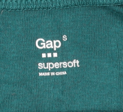 Gap Women’s Green Supersoft Short Sleeve Scoop Neck T-Shirt Size S