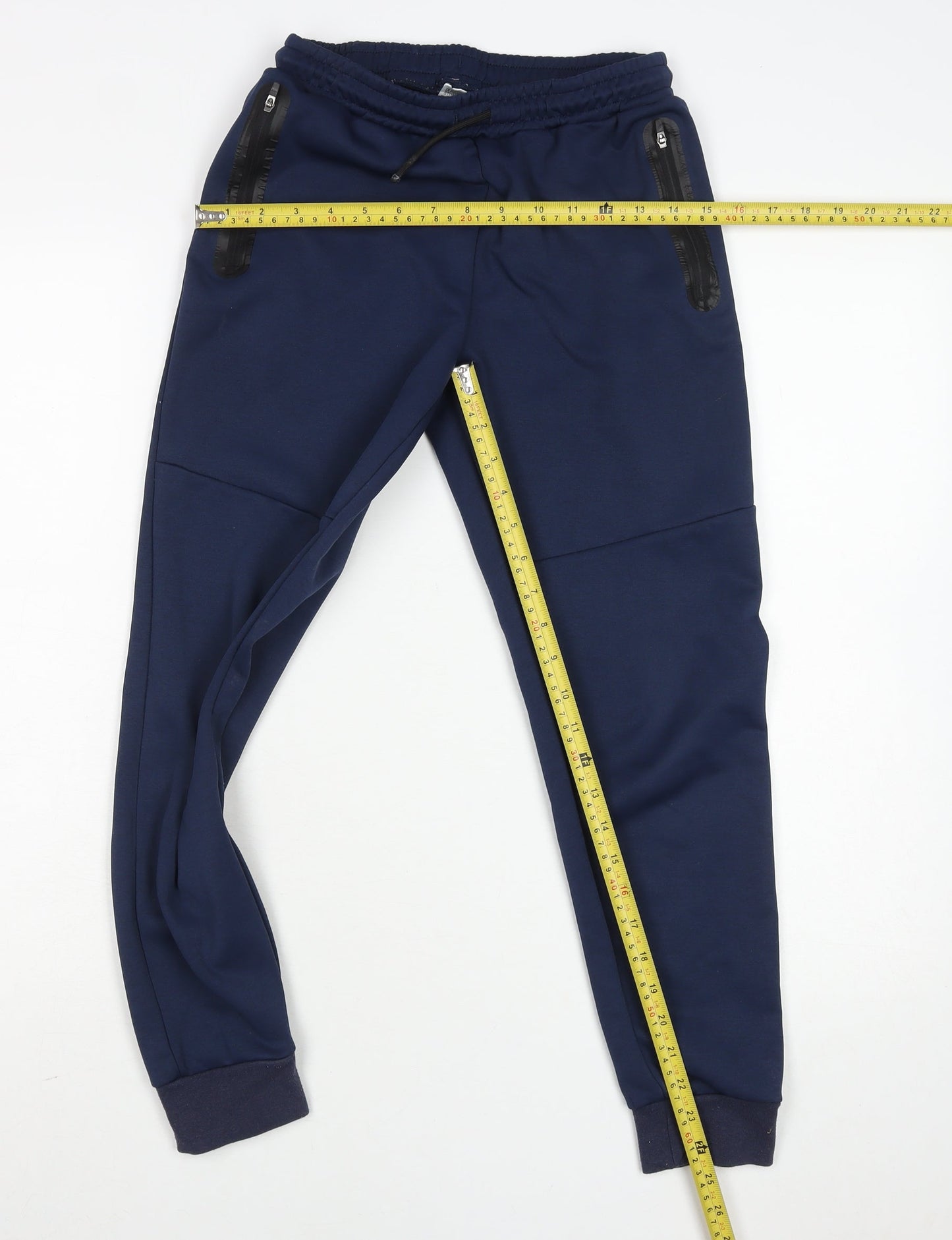 Dunnes Stores Boys Blue Jogger Activewear Trousers 28in Waist Polyester
