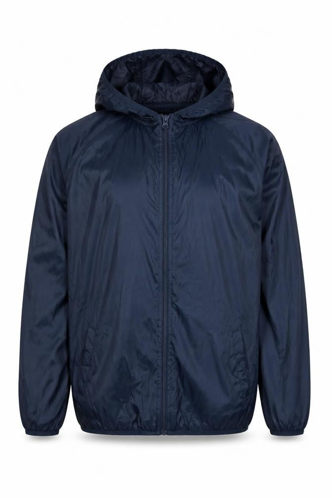 Dunnes Stores Men's Blue S Lightweight Hooded Windbreaker Jacket