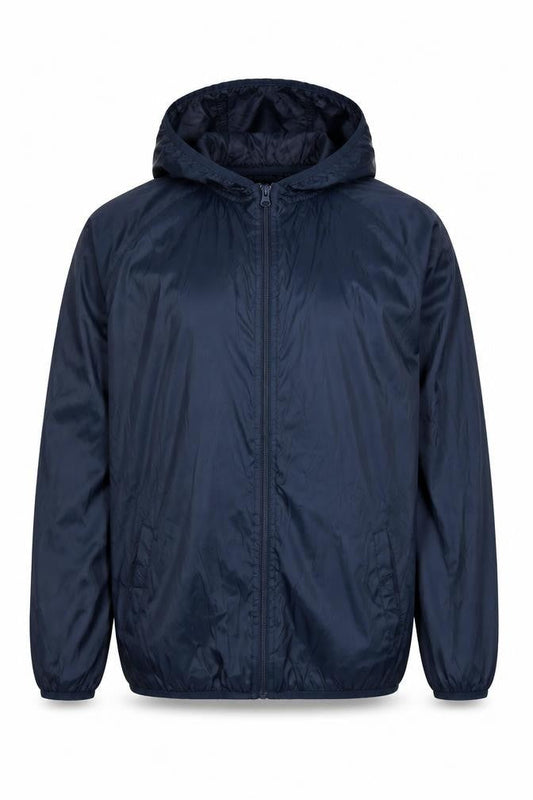 Dunnes Men's Blue S Lightweight Hooded Windbreaker Jacket
