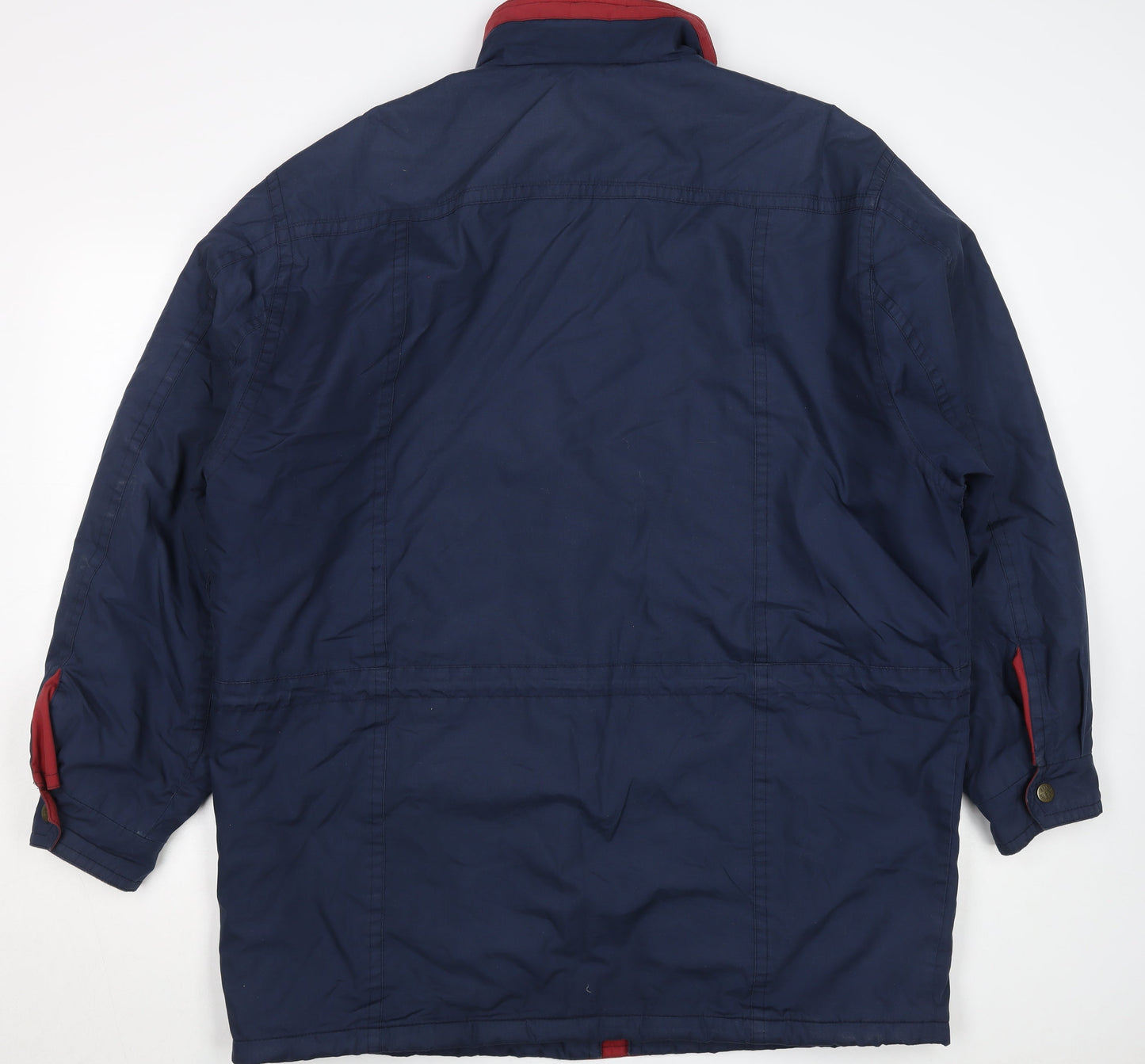 Marks and Spencer Men's Blue L 41-43" Parka Jacket Polyester Cotton