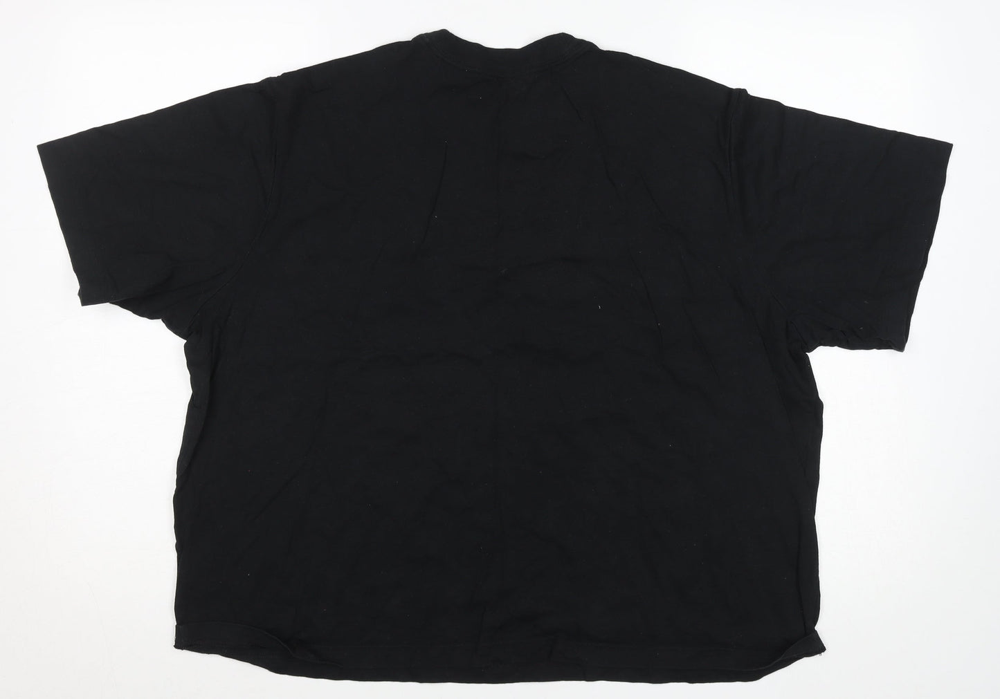 Nike Womens Black XL Loose Fit Air Logo Cotton T-Shirt