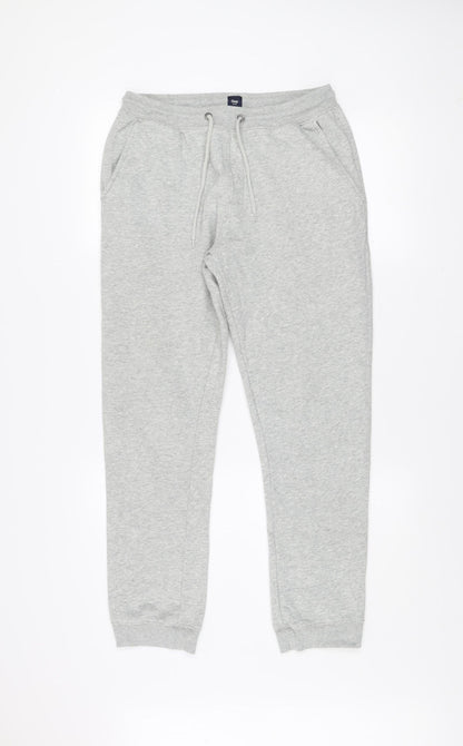 Gap Men Grey Small Fleece Sweatpants Joggers Regular Fit