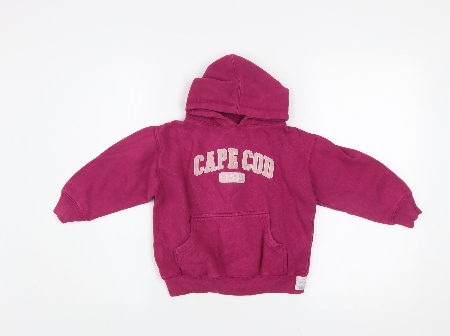 Cuffy’s Cape Cod Girls Pink Pullover Hoodie Size 4 Cotton Blend